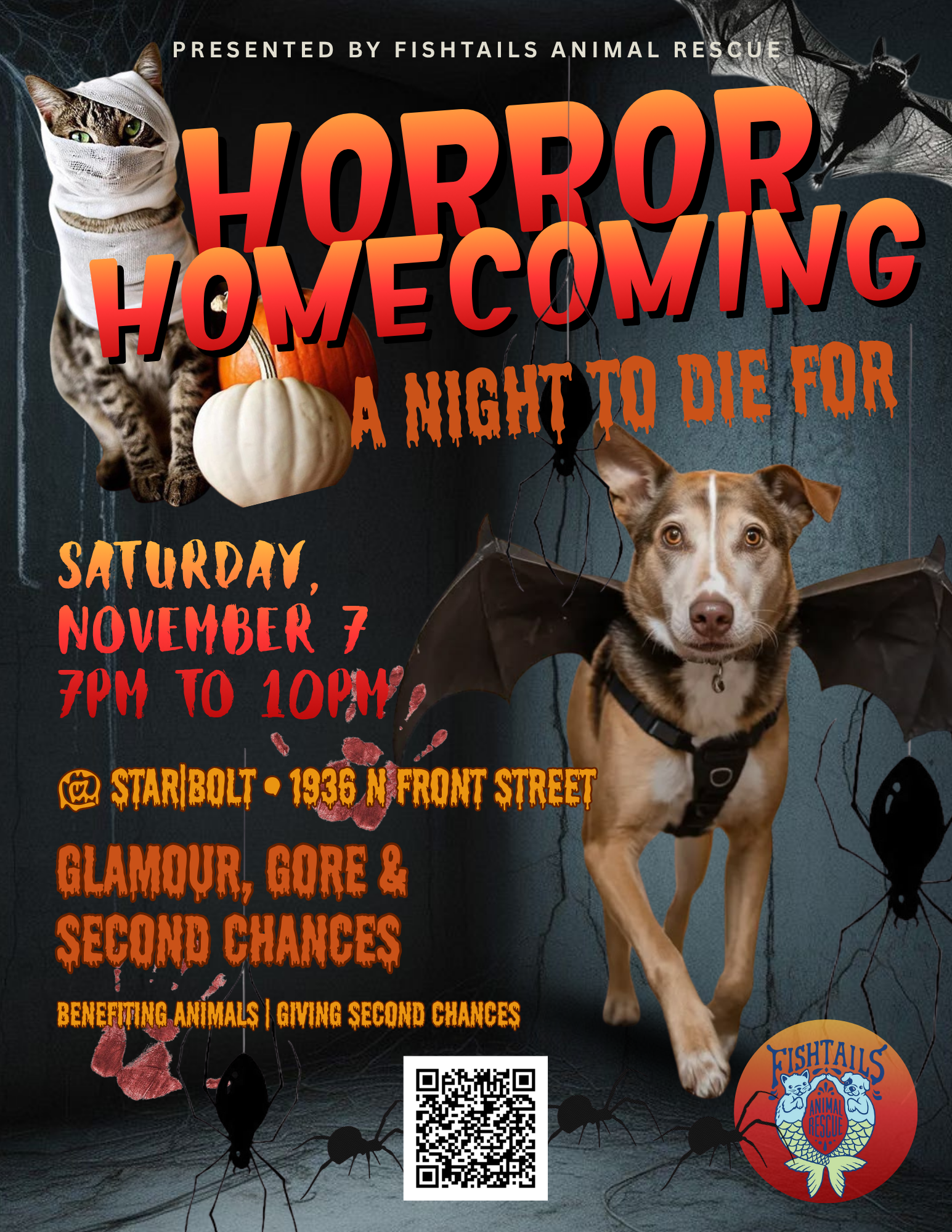 Horror Homecoming - A night to die for. Saturday November 7. 7PM to 10PM Star|Bolt 1936 N Front Street